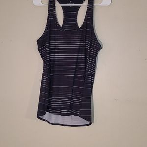 Athleta Tank Top Black striped Medium